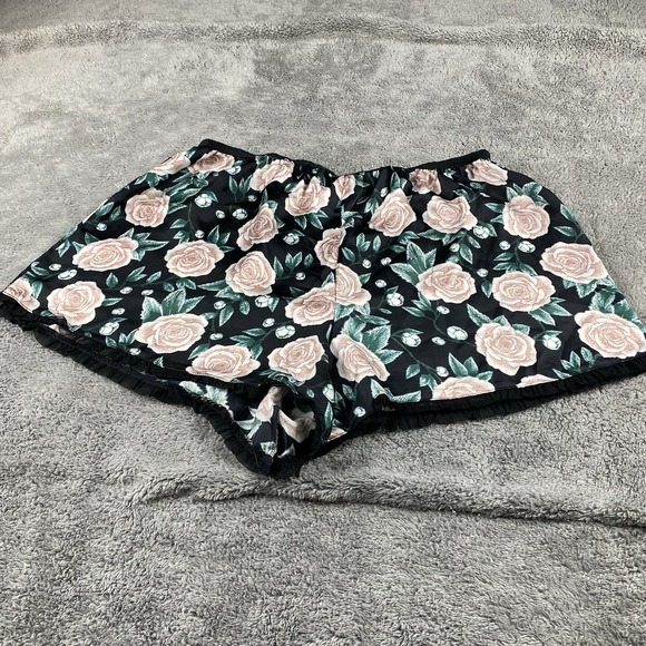 Victoria's Secret Retired Satin Sleep Shorts Womens Small Floral - Picture 10 of 13